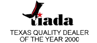 TIADA Texas Quality Dealer of the Year 2000 Header